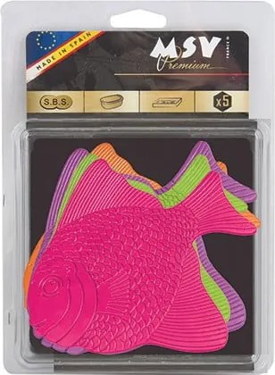 Детски противоплъзгащи подложки за вани в комплект от 5 бр. 16x16,5 cm Poissons – MSV