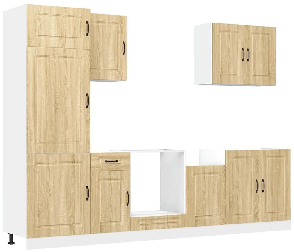 3314764 vidaXL Комплект кухненски шкафове от 7 части Kalmar, инженерно дърво