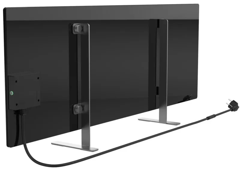 Разопакован: Електрически конвектор AENO AGH0002S, 700W, 30 м2, Мобилно приложение, Ултратънък, Wi-Fi, Черен