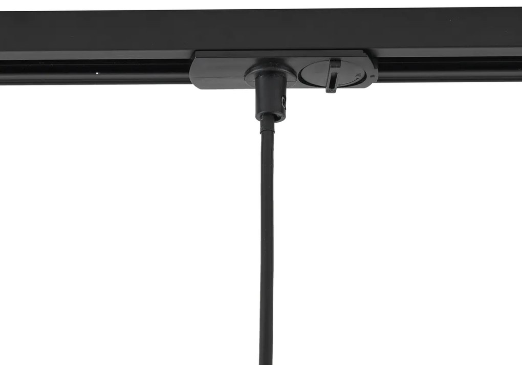 Модерна черна висяща лампа за 1-фазна релсова система GU10 70mm - Iconic Holt