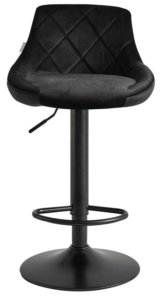 Бар стол Velluto-черен (2) парчета