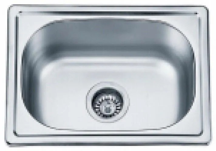 Кухненска мивка ICK 4844, Inter Ceramic, алпака, едно корито, със сифон, 35x48см