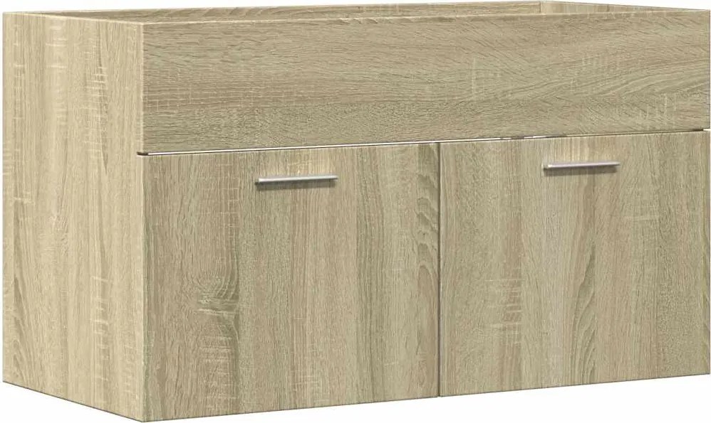 856209 vidaXL Долен шкаф за мивка, дъб сонома, 80x38,5x46 см, инженерно дърво