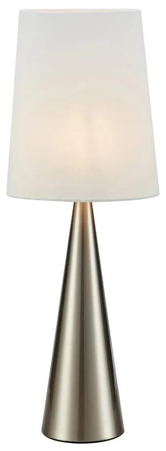 Настолна лампа в бяло и сребристо (височина 64 см) Conus - Markslöjd