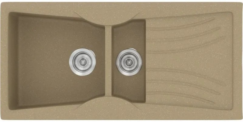 Мивка Sanitec 329-Metallic Cream