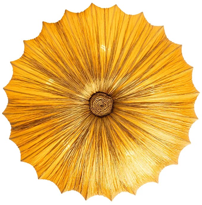 Дизайнерски таванна лампа златиста 60 см 5-светлина - Plu