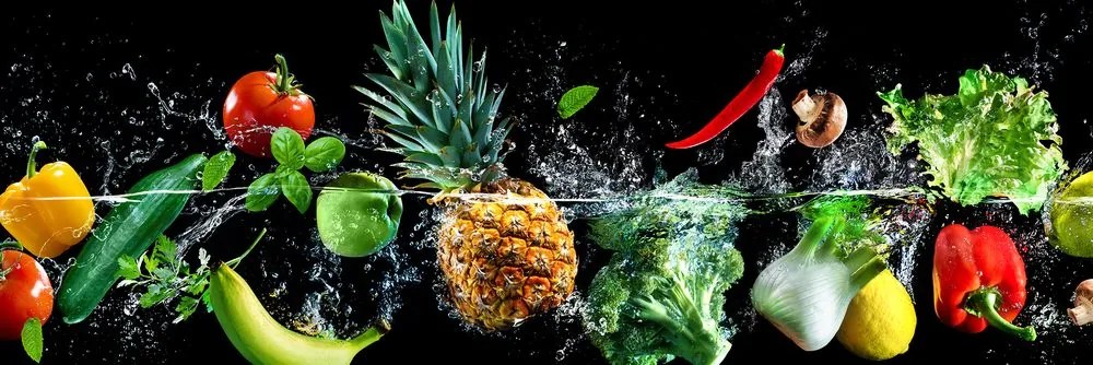 Картина на платно – Органични плодове и зеленчуци