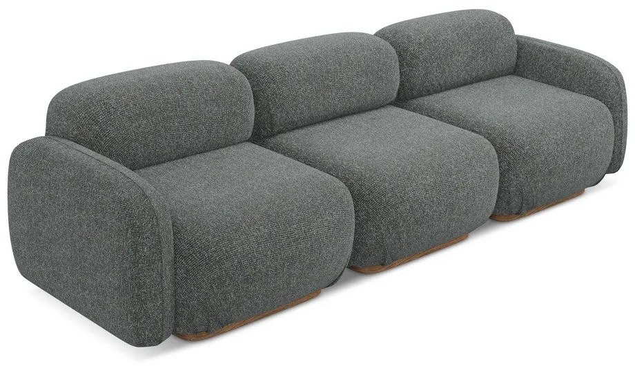 Сив модулен диван 270 cm Ailani – Makamii