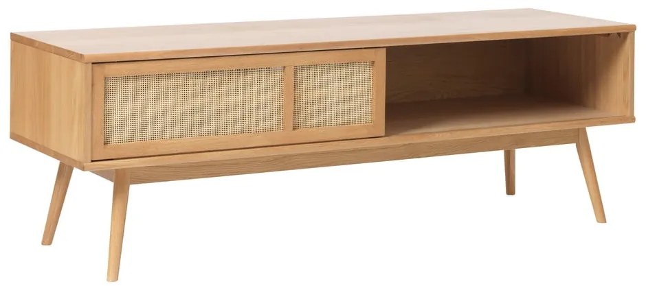 Маса за телевизор от декор от дъб в естествен цвят 150x50 cm Barrali – Unique Furniture