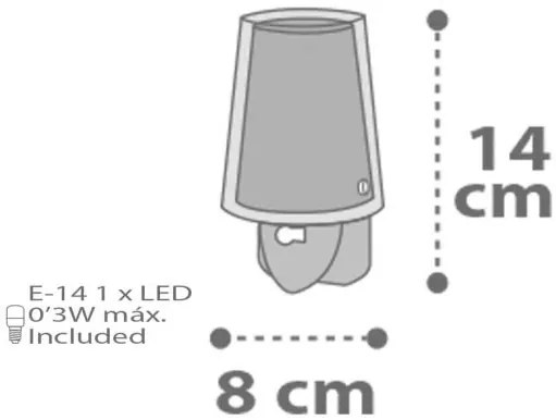 Светлинен контакт Ango Stars LED-Лила