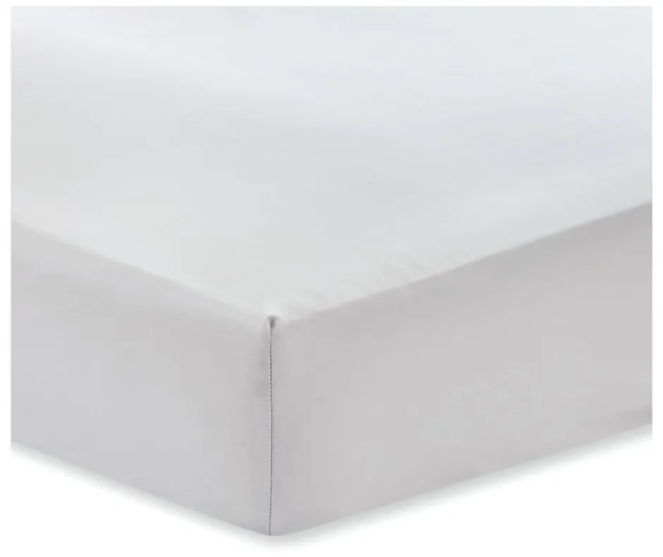 Класически сив чаршаф от памучен сатен, 135 x 190 cm - Bianca