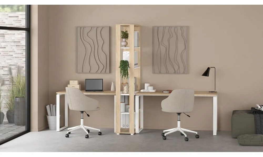 Работна маса с дъбов плот 60x150 cm Sign - Tvilum