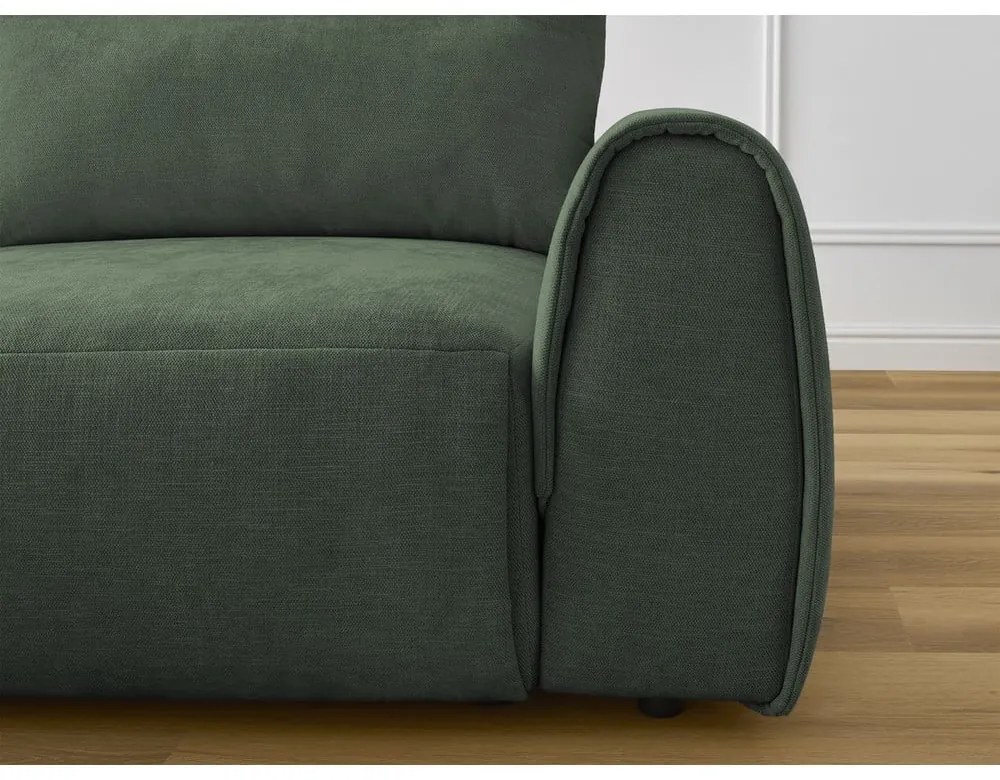 Тъмнозелен ъглов диван Aden – Bobochic Paris