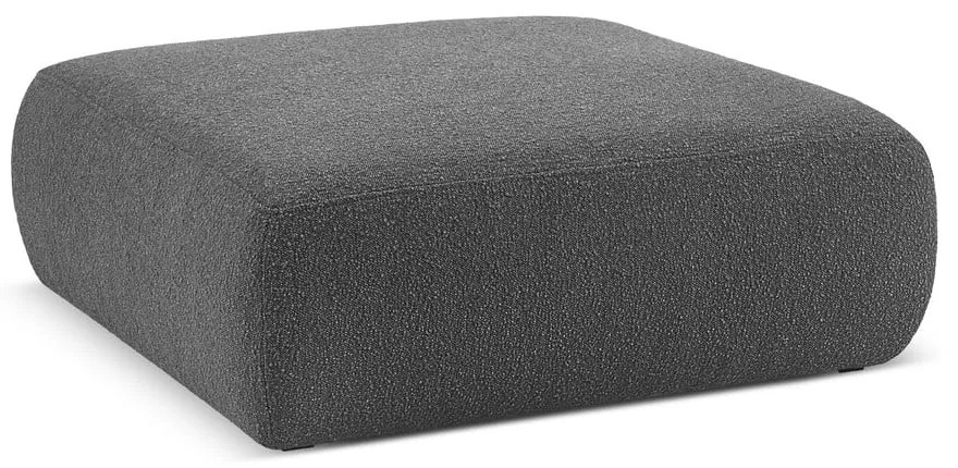 Тъмносива табуретка от плат букле Molino - Micadoni Home