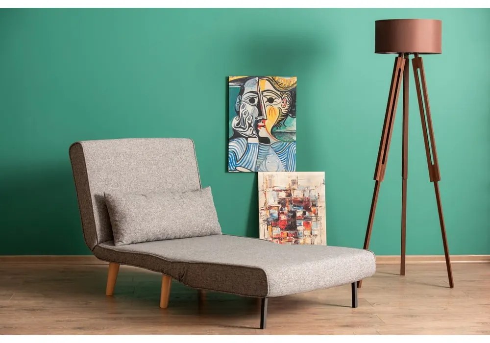 Светлосиво кресло Folde - Artie