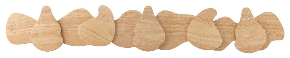 Стенна закачалка от масивно каучуково дърво в естествен цвят Ross – Bloomingville