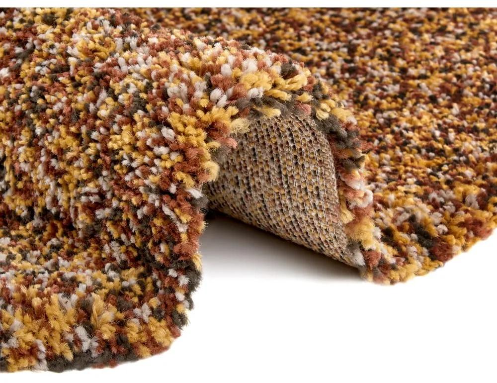 Кръгъл килим в бронзов цвят ø 160 cm Shag - Hanse Home