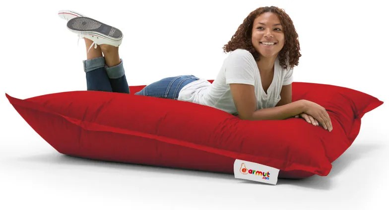 Градински пуф Cushion Pouf 100x100, цвят Червен