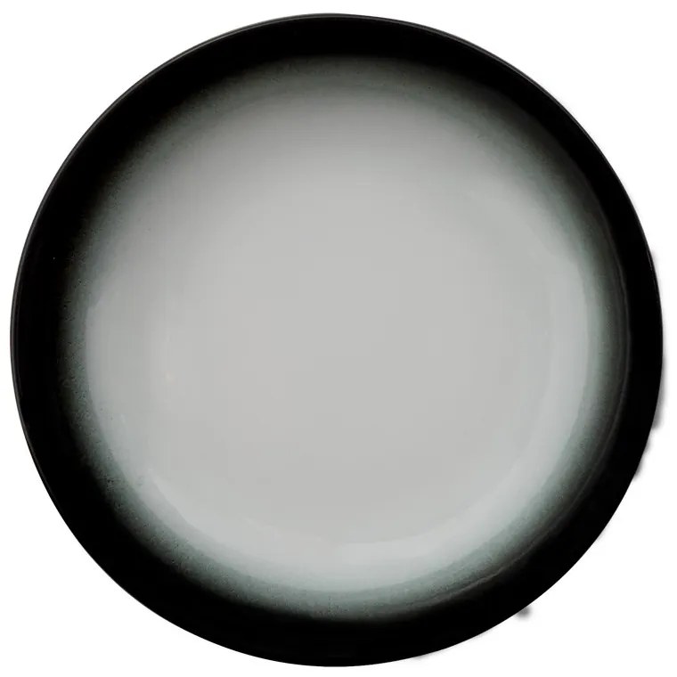 Gural Porselen - Marmaris White/Black Дълбока чиния 20cm. (NBNEO20CK63SYH)