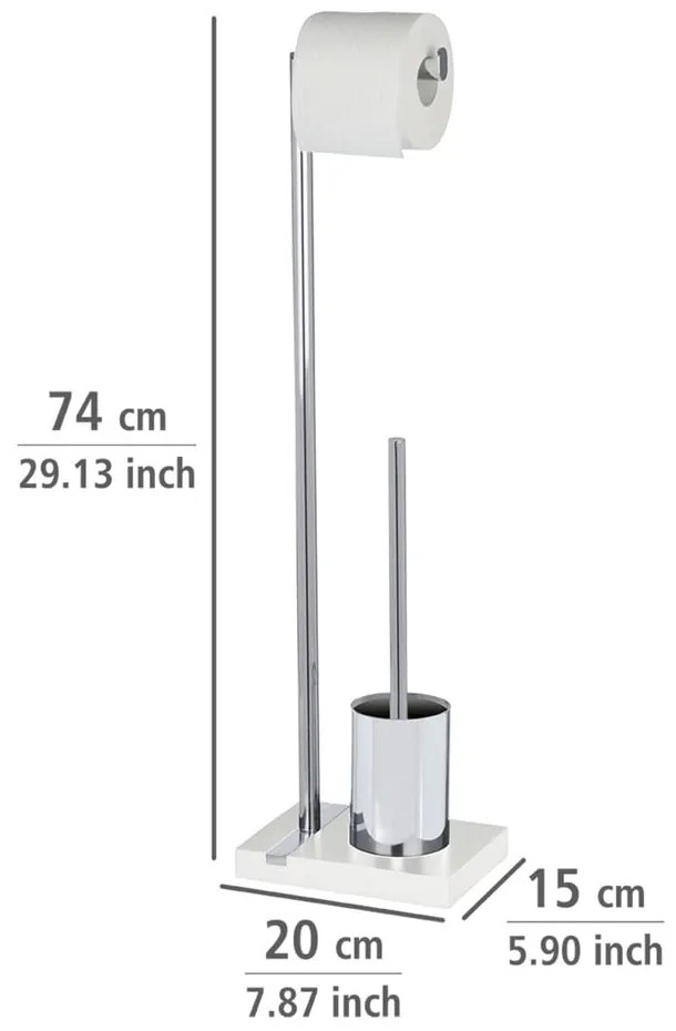 Четка за тоалетна с държач за тоалетна хартия Noble - Wenko