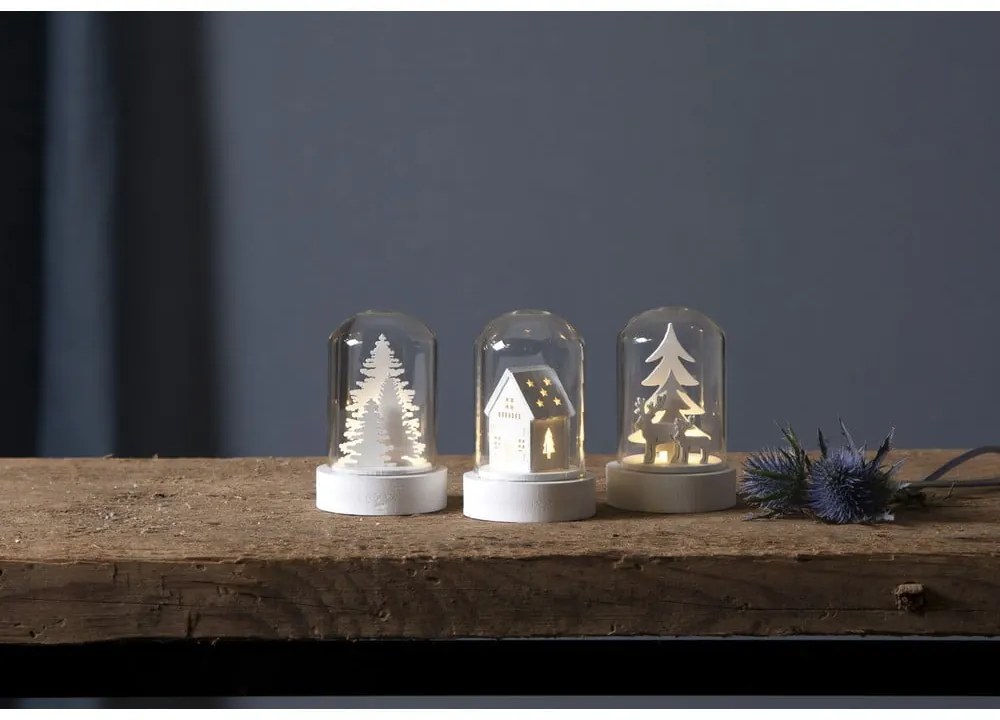 Комплект от 3 LED светлинни декорации, височина 8,5 см Kupol - Star Trading