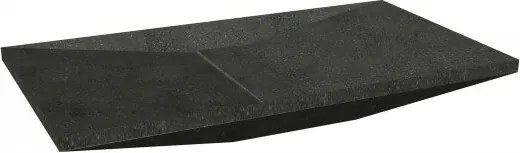 Мивка за баня ICL 7040, монтаж върху плот, камък, син, 70x38x7см