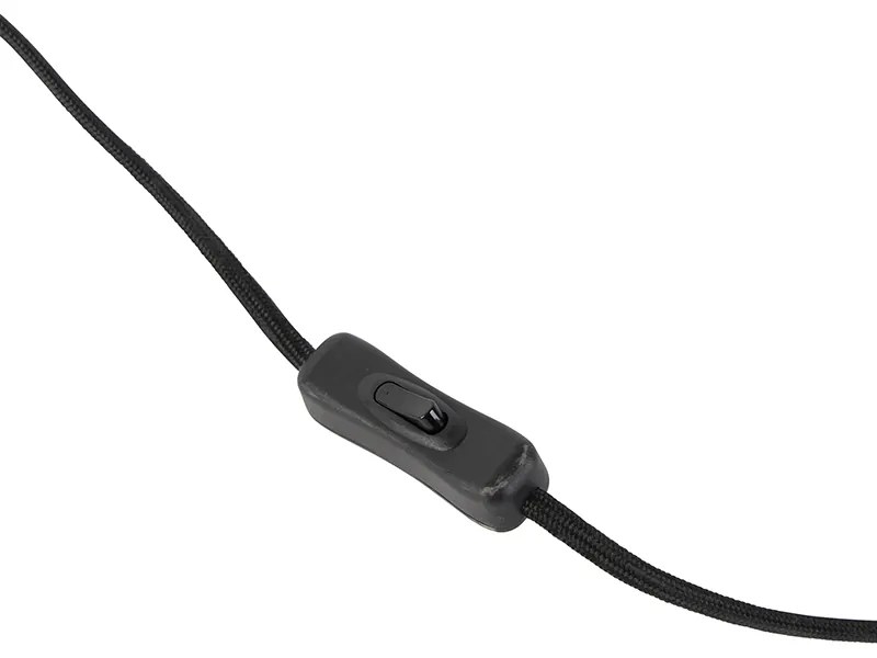 Модерна скоба лампа черна с гъвкава ръка - Cavalux