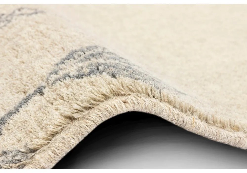 Бежов вълнен килим 133x180 cm Decori - Agnella