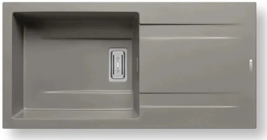 Νεροχύτης Pyramis Kartesio 1B 1D-Industrial Grey-Μήκος: 100 εκ.