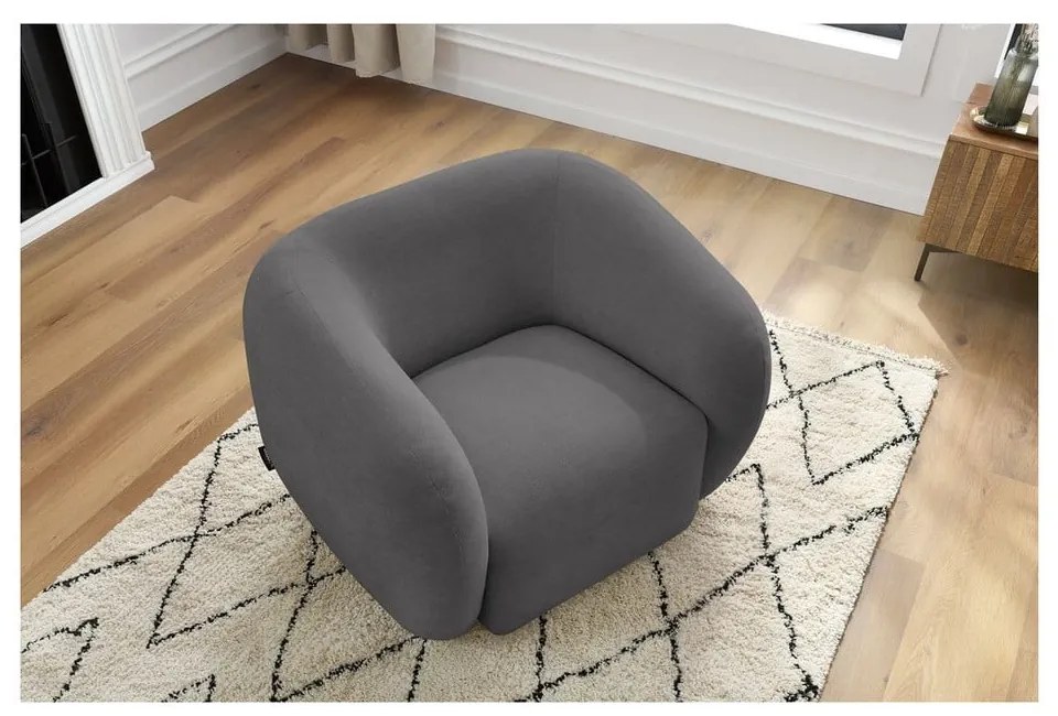 Тъмносиво кресло Celine – Bobochic Paris