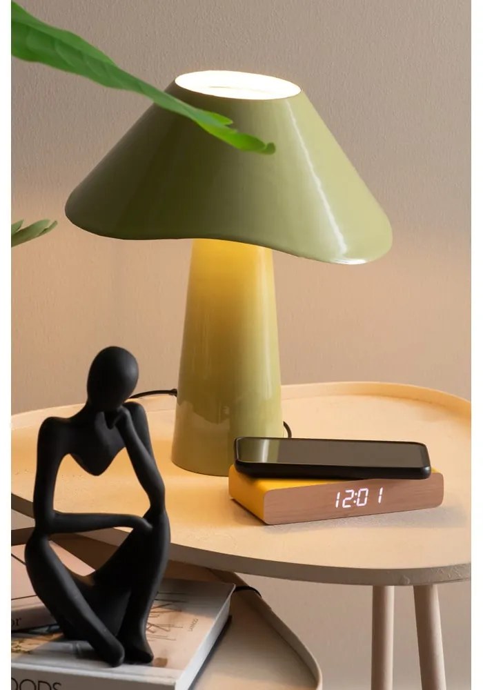 Дигитална аларма с безжично зарядно Retro Flat LED – Karlsson