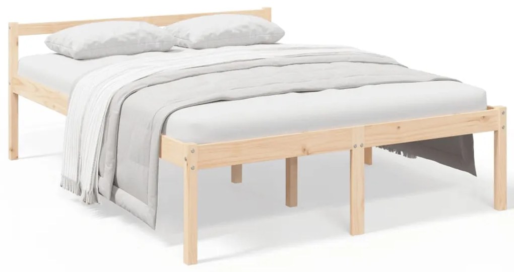 810624 vidaXL Легло за възрастни хора 160x200 см бор масив