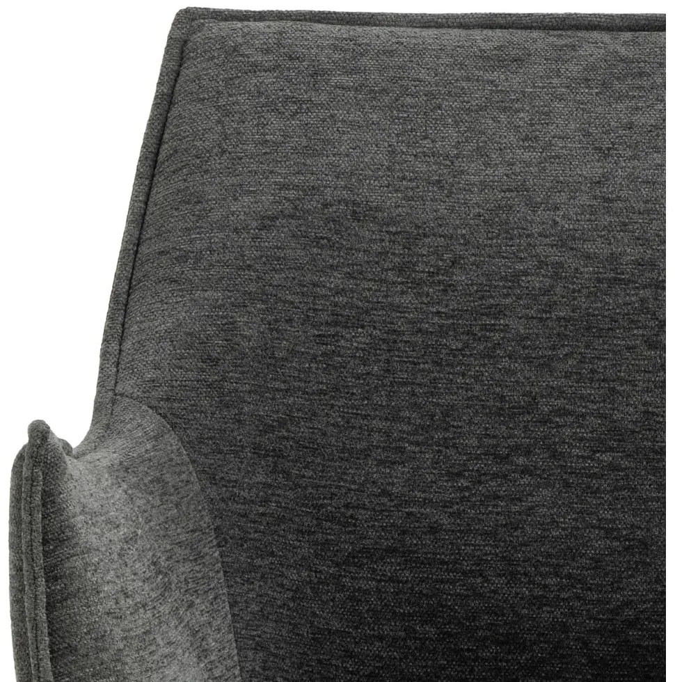 Тъмносив тапициран трапезен стол Bonita – Actona