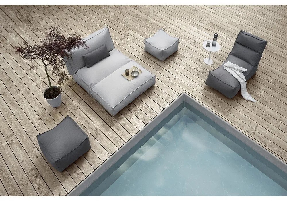 Тъмно сив градински шезлонг Coal - Blomus