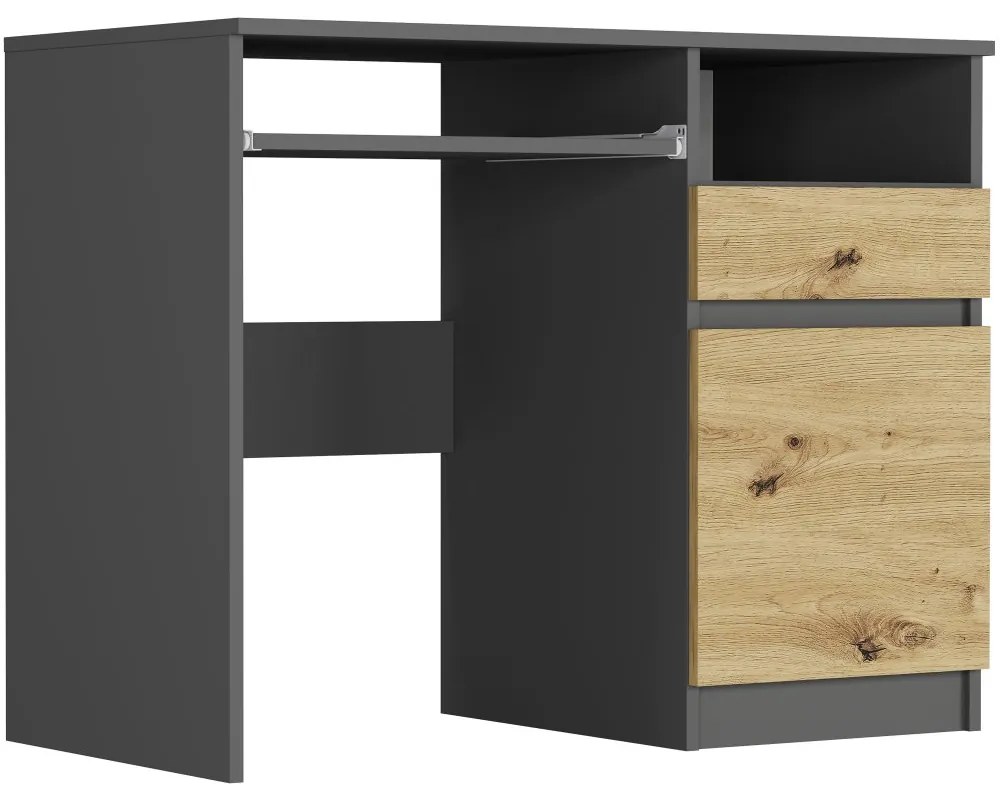 Модерно писалище с шкаф 96x50 cm - различни цветови варианти aнтрацит