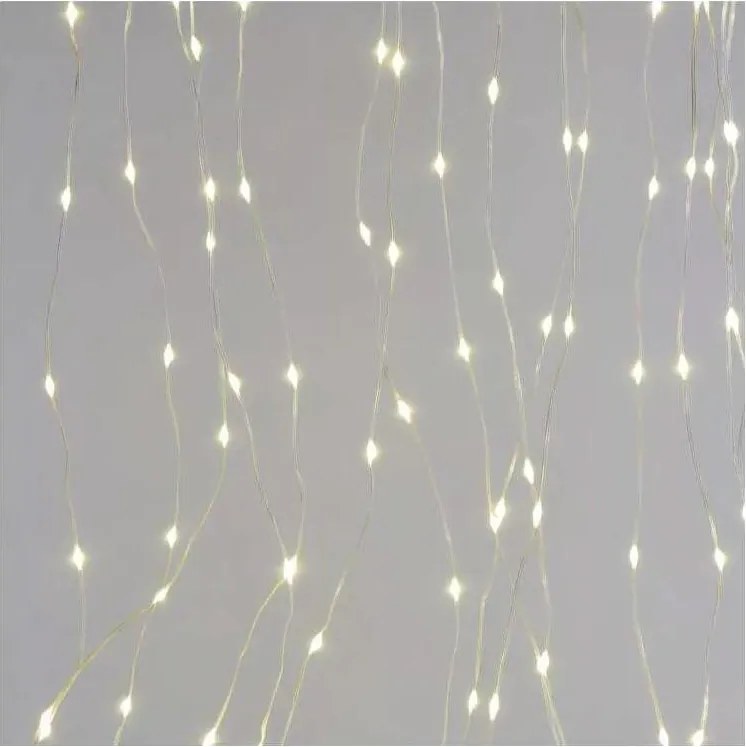 LED гирлянд за външна употреба 300 LED/8 режима 5,9 m IP44 топла бяла светлина