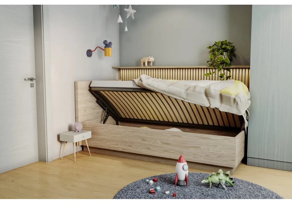 Синя детска лампа за стена с метален абажур Mouse – GTV