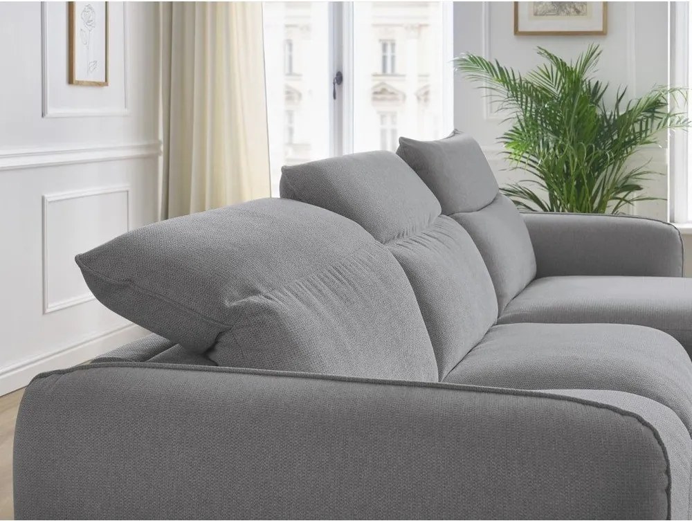 Сив ъглов диван Achille – Bobochic Paris