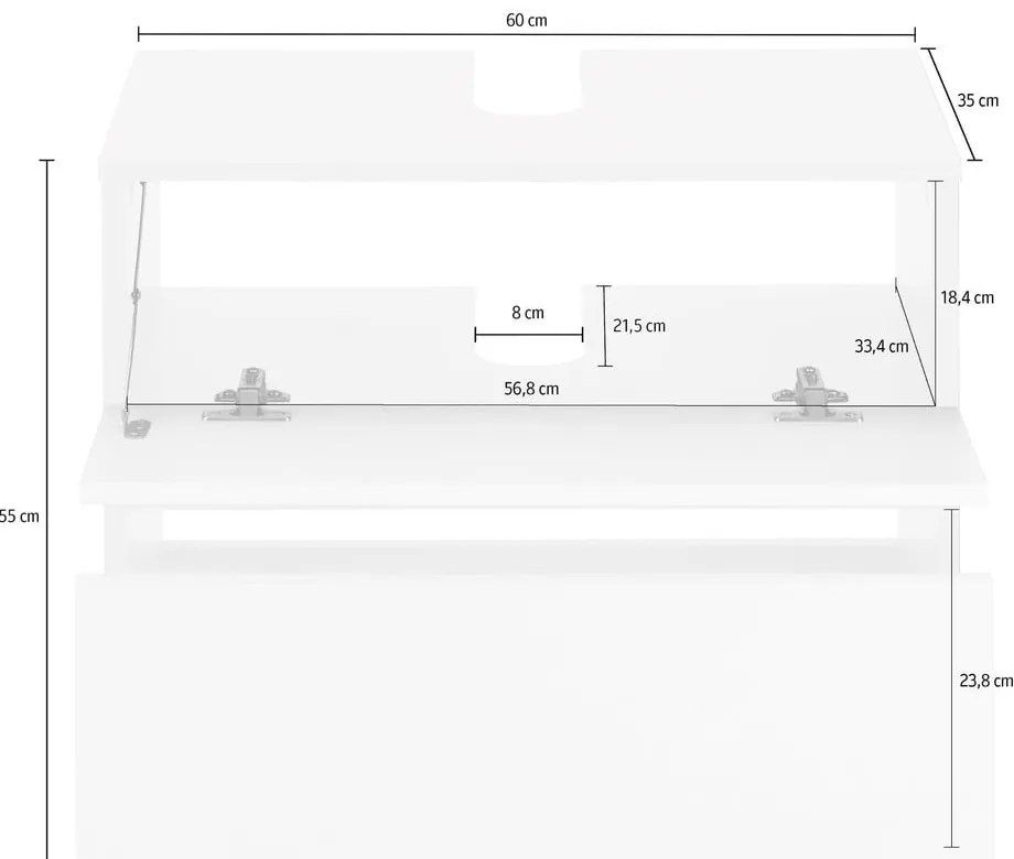 Шкаф за мивка , 60 x 55 cm Wisla - Støraa