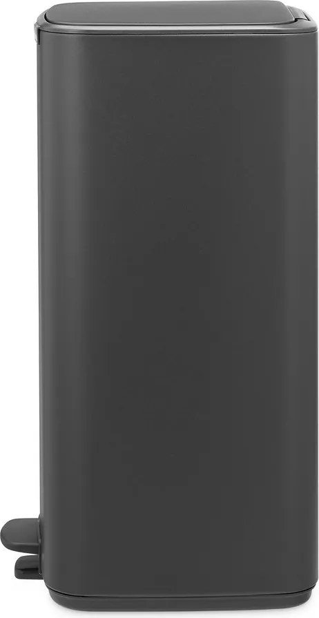 Тъмносиво стоманено кошче за боклук с педал 30 l Bo – Brabantia