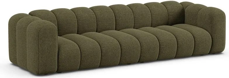 Зелен шенилов диван 290 cm Lupine – Micadoni