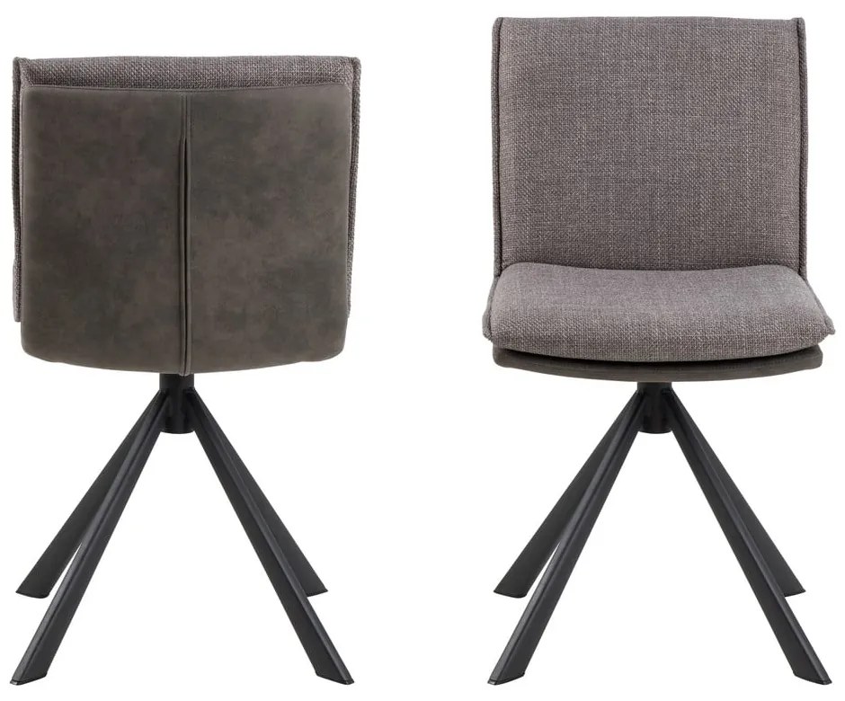 Сив трапезен стол Flynn - Actona