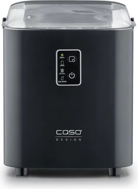 Ледогенератор Caso IceChef Compact 3401, 120W, 1 л, 12 кг/24 ч, 2 размера, Самопочистване, Компресорен, Черен мат
