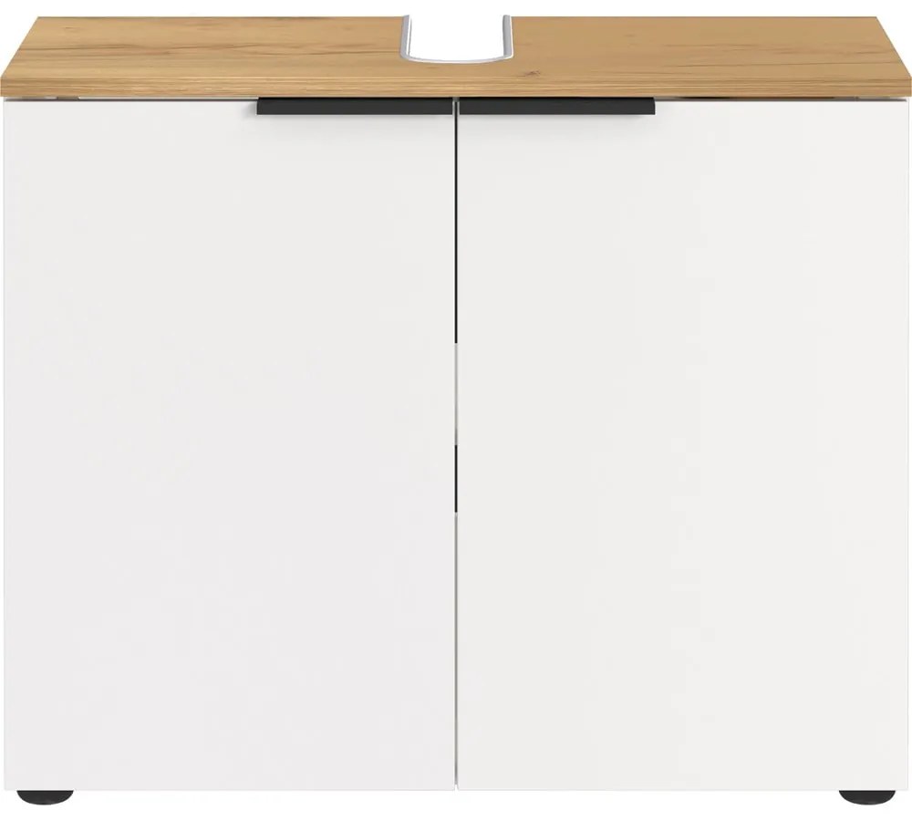 Бял шкаф за мивка 60x58 cm Menen – Germania