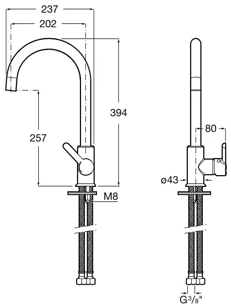 Смесител за кухня Roca Mencia