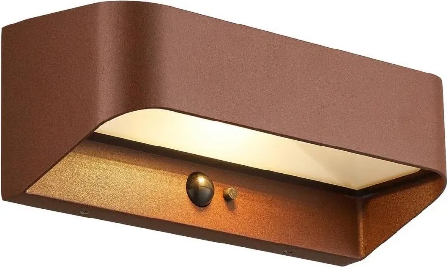 Nordlux - Соларно LED осветително тяло със сензор MARCELLIO LED/5W/5V IP54 кафяво