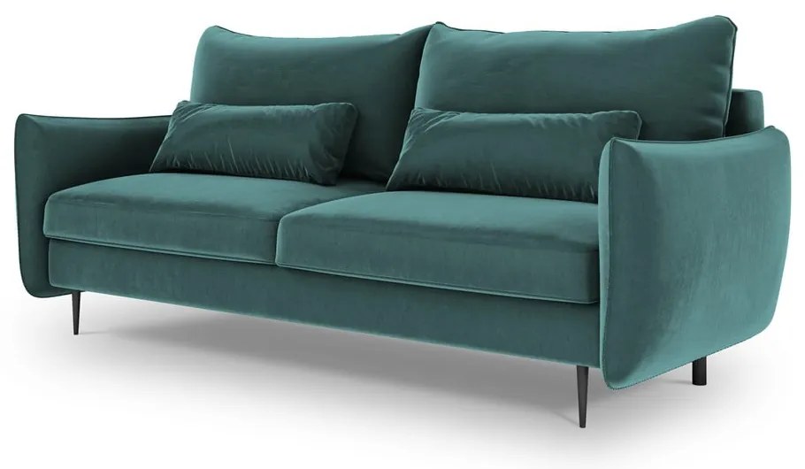 Петролно зелен разтегателен диван с място за съхранение Vermont - Cosmopolitan Design