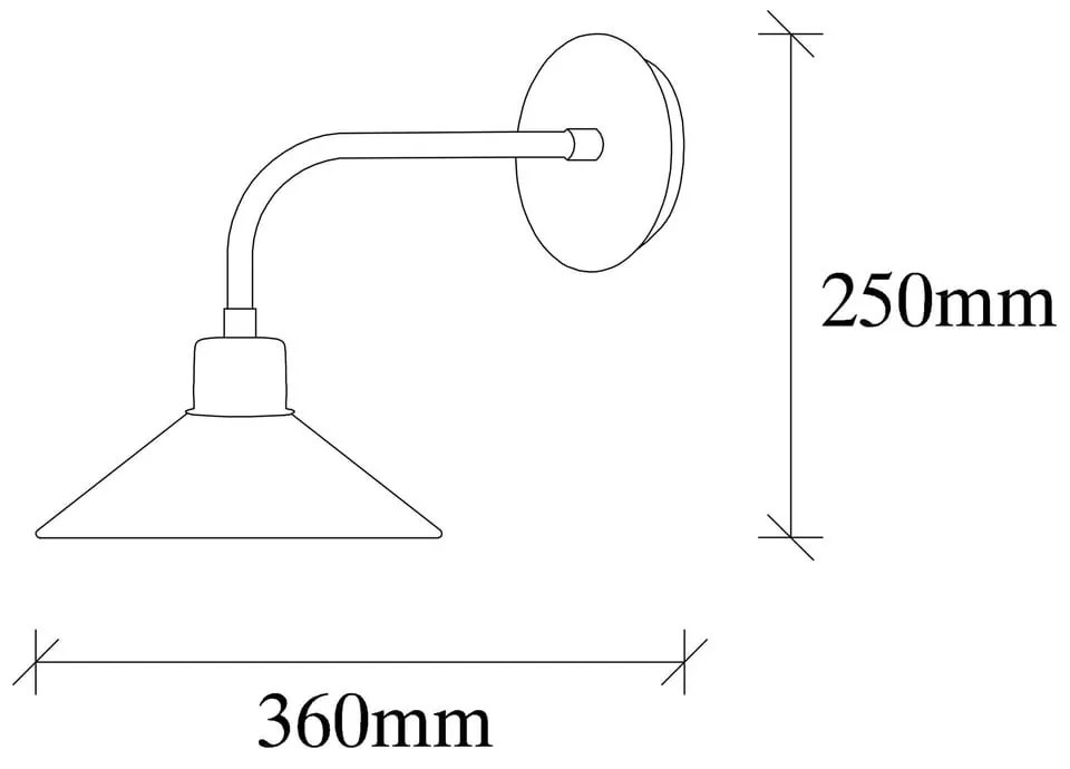 Стенна лампа в бронзов цвят ø 24 cm Sivani – Opviq lights