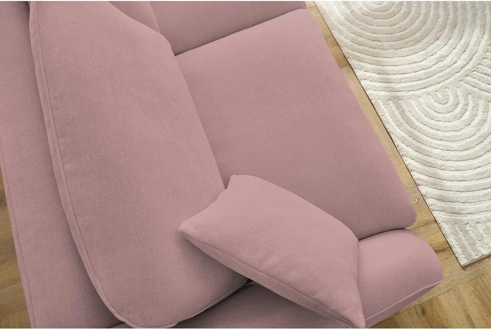 Светлорозов разтегателен диван 235 cm Cezanne – Bobochic Paris