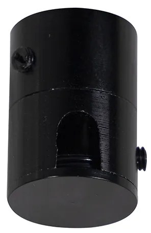 Висяща лампа с 3 черни и златни памучни абажура - Cava